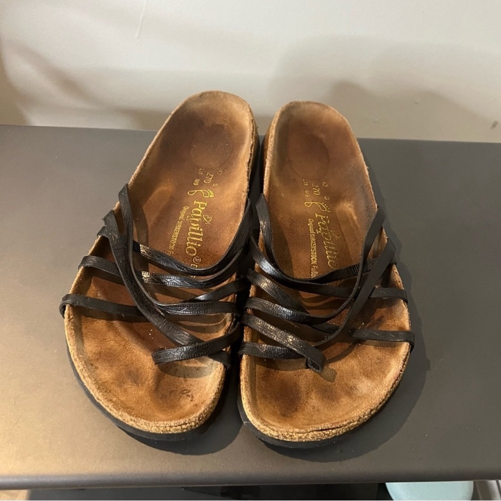 PAPILLIO BY BIRKENSTOCK Salamanca Indio Black Strappy Sandals size 42 W11 M9 - Picture 5 of 7